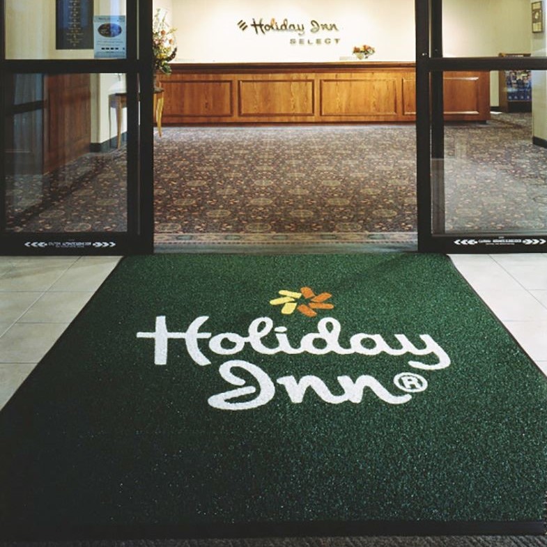 Image of a logo mat for commercial buildings.