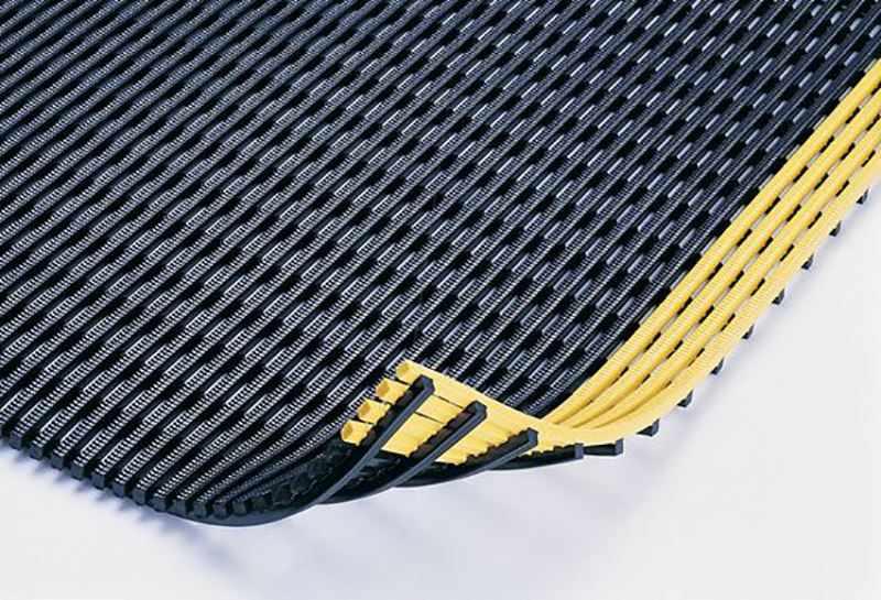 Image of non-skid drainage mats for the fire industry.
