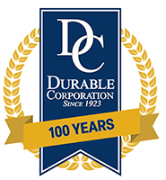 Durable Corporation 100 years logo