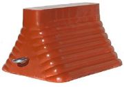 Picture of WHEEL CHOCK 6" X 8" X 9" MOLDED ORANGE BOXED