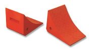 Picture of WHEEL CHOCK 8 1/4" X 11 3/8" X 7 5/8" URETHANE ORANGE BOXED