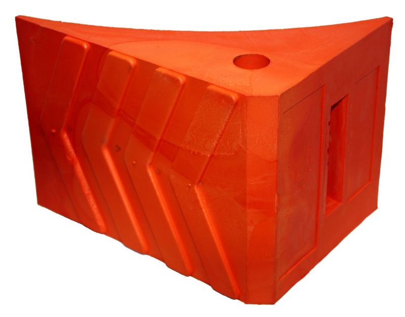 Orange Urethane Wheel Chocks | Industrial Rubber Anti-Fatigue Mats ...