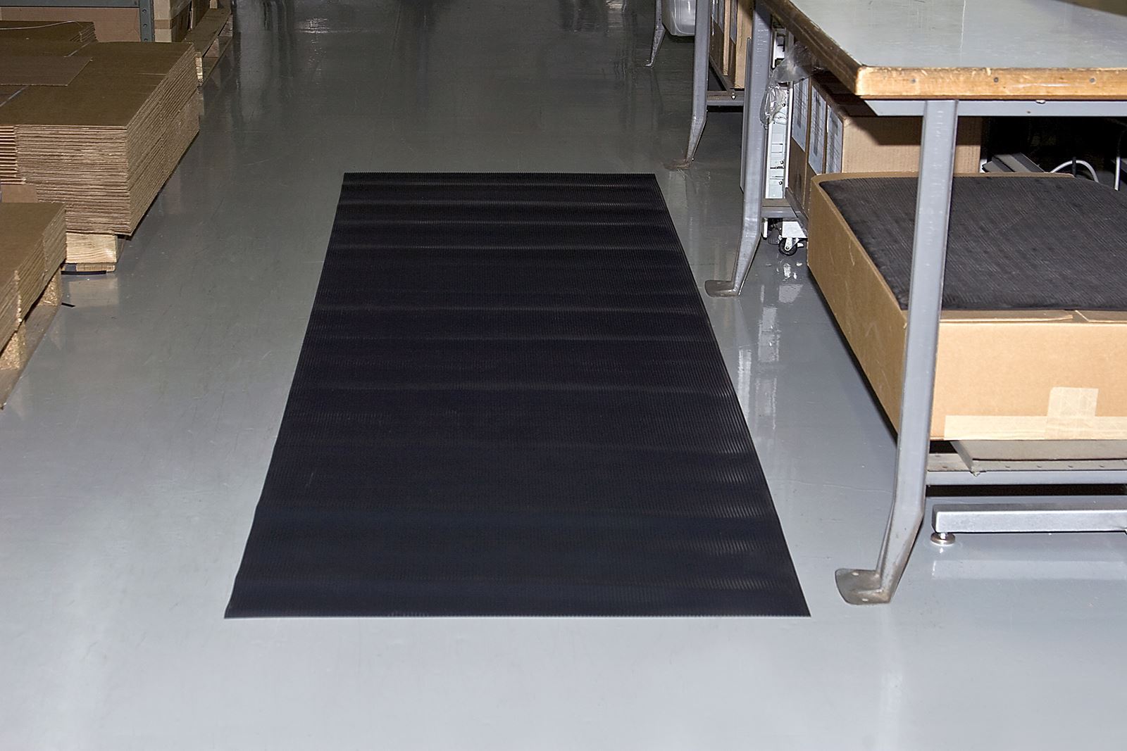 Corrugated Rubber 1/8  Industrial Rubber Anti-Fatigue Mats, Dock Bumpers,  Wheel Chocks